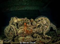 Wreck of the SS Thistlegorm, Red Sea, Egypt. BSA motorbik... by Steven Doyle 